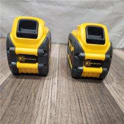 AS-IS DEWALT FLEXVOLT 20V/60V MAX Lithium-Ion 6.0Ah Battery Pack (2 Pack)