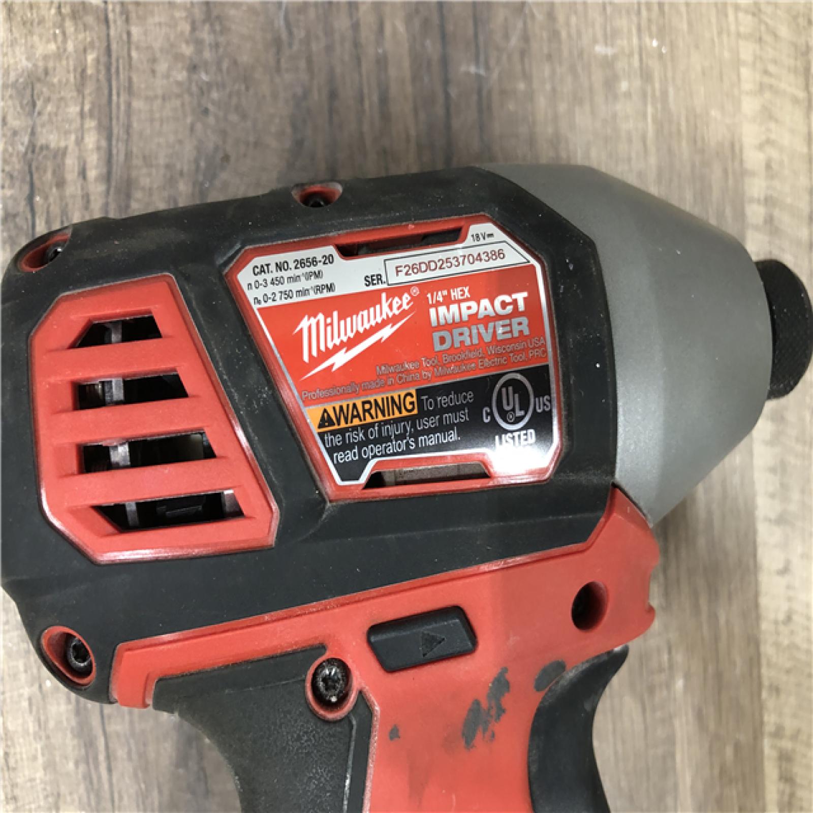 AS-IS Milwaukee 18V Lithium-Ion Cordless 1/4 in. Hex Impact Driver (Tool-Only)