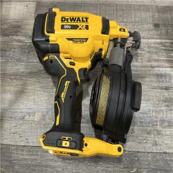 AS-IS DEWALT 20V MAX Lithium-Ion 15-Degree Electric Cordless Roofing Nailer Kit