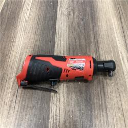 AS-IS Milwaukee M12 12V Lithium-Ion Cordless 3/8 in. Ratchet (Tool-Only)