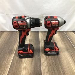AS-IS Milwaukee 18V Lithium-Ion Cordless Drill Driver/Impact Driver Combo Kit