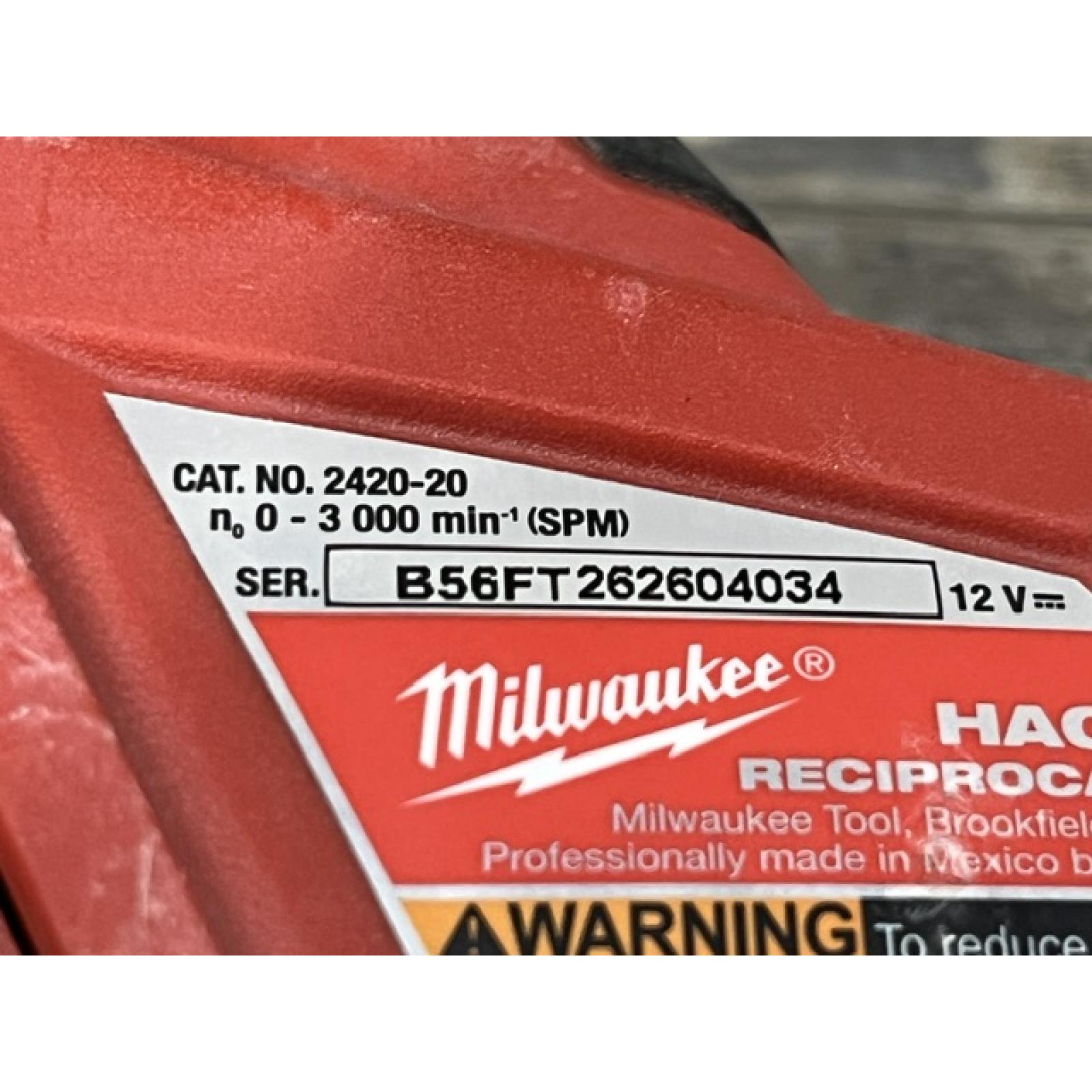AS-IS Milwaukee 12V Lithium-Ion HACKZALL Cordless Reciprocating Saw Kit