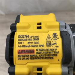 AS-IS DEWALT Atomic 20V Lithium-Ion Cordless Compact 1/2 in. Drill/Driver Kit