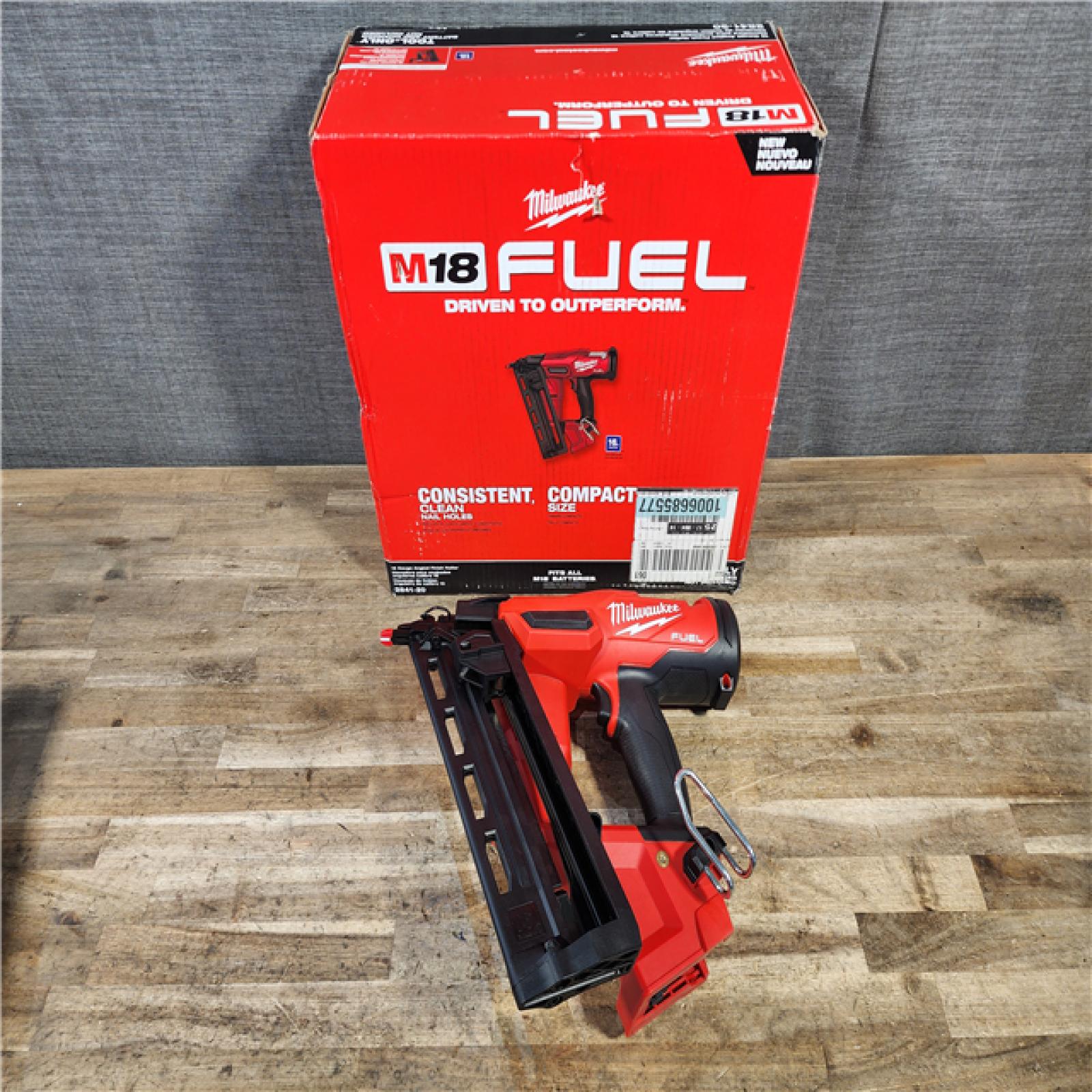 HOUSTON LOCATION - AS-IS (APPEARS LIKE NEW) Milwaukee FUEL 18-Volt Lithium-Ion Brushless Cordless Gen II 16-Gauge Angled Finish Nailer (Tool-Only)