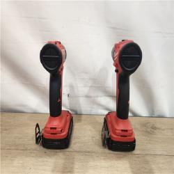 AS-IS- Milwaukee 18V Lithium-Ion Brushless Cordless Compact Drill/Impact Combo Kit