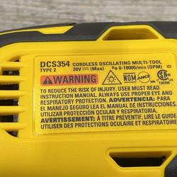AS-IS DEWALT ATOMIC 20V MAX Cordless Brushless Oscillating Multi Tool Kit