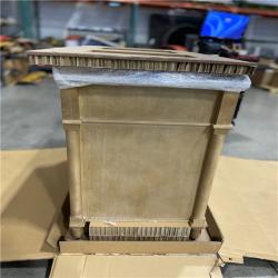 DALLAS LOCATION -Home Decorators Collection Aberdeen 48 in. Single Sink Antique Oak Bath Vanity with Carrara Marble Top (Assembled)