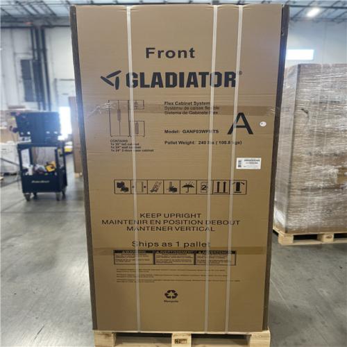 DALLAS LOCATION- NEW! GLADIATOR FLEX 3 CABINET SYSTEM A Pre-Assembled