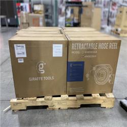 DALLAS LOCATION - Giraffe Tools Giraffe Tools Premium Instant Glide Retractable Garden Hose Reel 5/8in 90ft - 6 UNITS