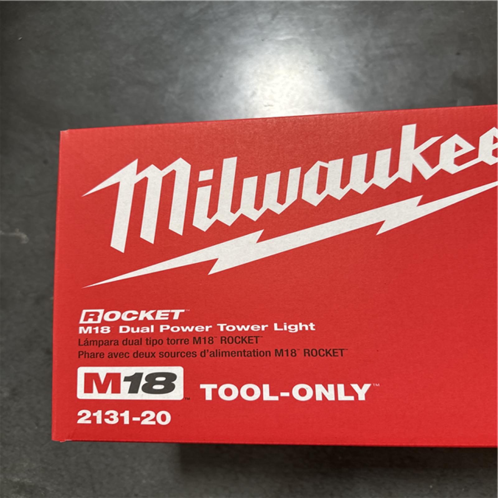 California NEW/Sealed Box Milwaukee Rocket M18 Dual Power Tower Light (Tool Only)
