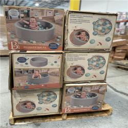 DALLAS LOCATION - BULLSEYE B. toys WonderFill Ball Pit - Foam Ball Pit with 100 Balls PALLET-(18 UNITS)