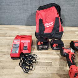 HOUSTON LOCATION - AS - IS Milwaukee 2 Tool Combo Kit W/ (2) Battery & Charger