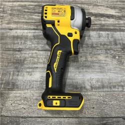 AS-IS DEWALT Atomic 20V Max Lithium-Ion Brushless Cordless Compact 1/4 in. Impact Driver Kit
