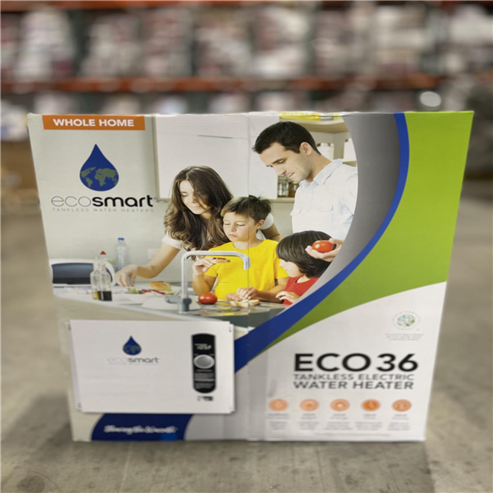 DALLAS LOCATION- NEW!- EcoSmart 36 kW 7.03 GPM 240-Volt Electric Tankless Water Heater