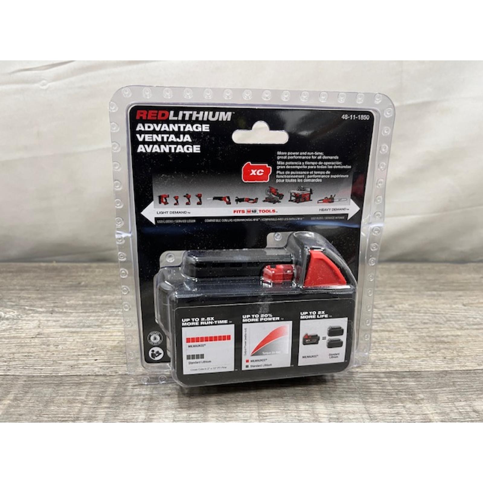 NEW - Milwaukee 18-Volt 5.0 Ah Lithium-Ion XC Extended Capacity Battery Pack