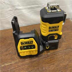 AS-IS DEWALT DCLE34030G 20V MAX XR Lithium-Ion Cordless 3X 360 Green Beam Line Laser (Tool Only)