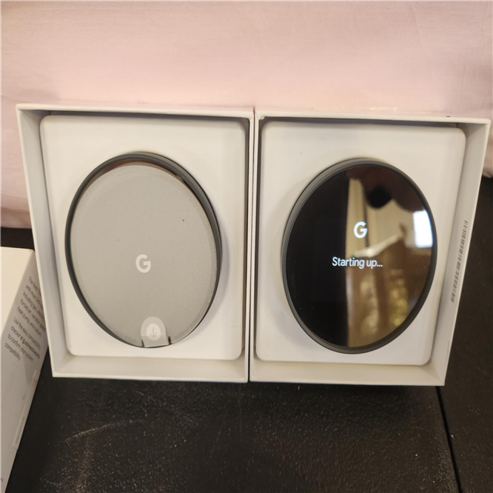 Phoenix AS-IS Google Nest Thermostat - Smart Programmable Wi-Fi Thermostat - Charcoal (2-Pack)