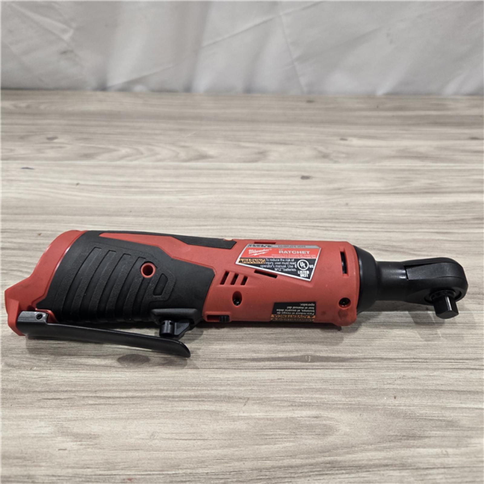 AS-IS MILWAUKEE 2457-20 .38 in. M12 Cordless Ratchet (Tool-Only)