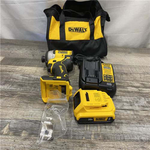 AS-IS DEWALT Atomic 20V Max Lithium-Ion Brushless Cordless Compact 1/4 in. Impact Driver Kit