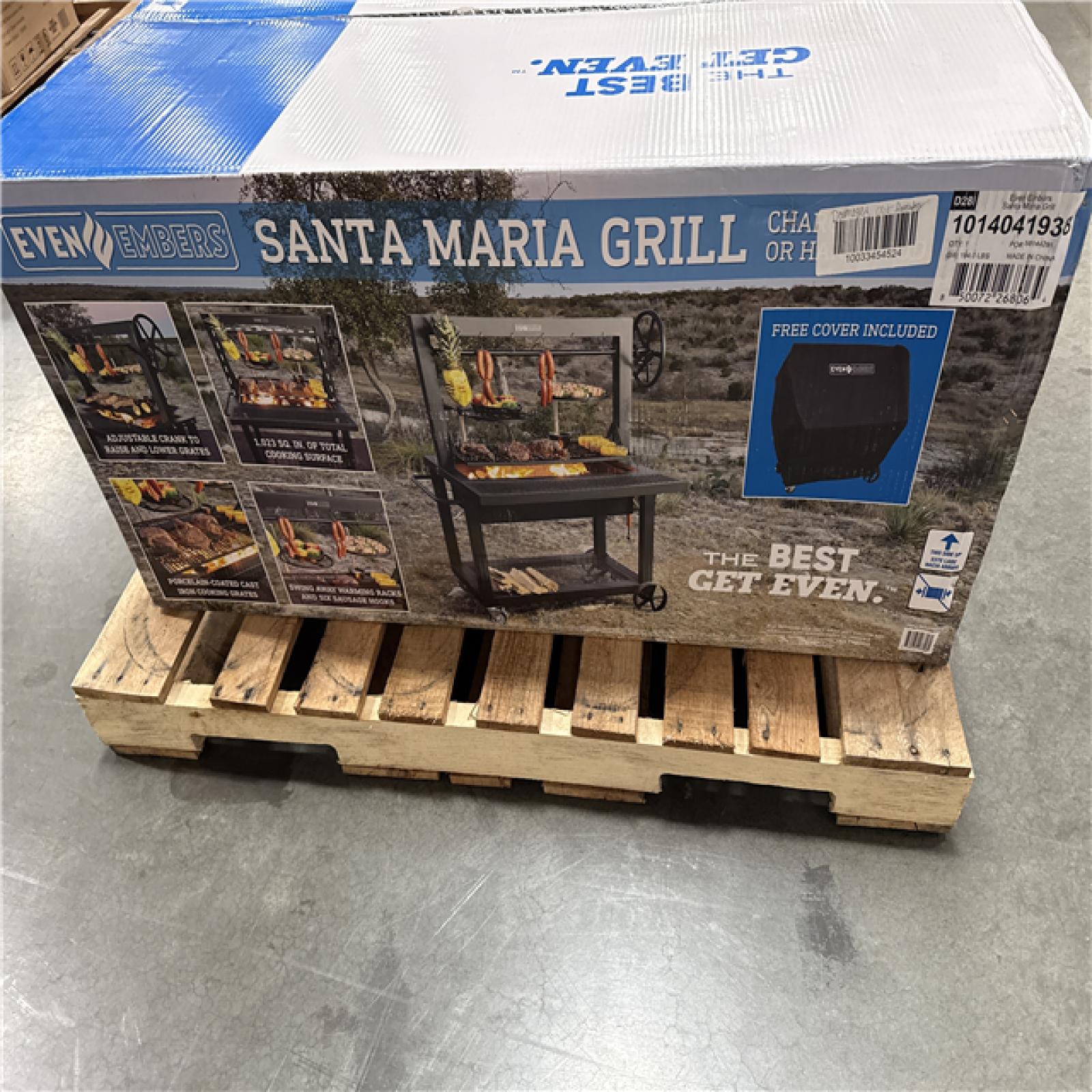 California AS-IS Santa Maria Grill Charcoal or Hardwood (Damaged Box)