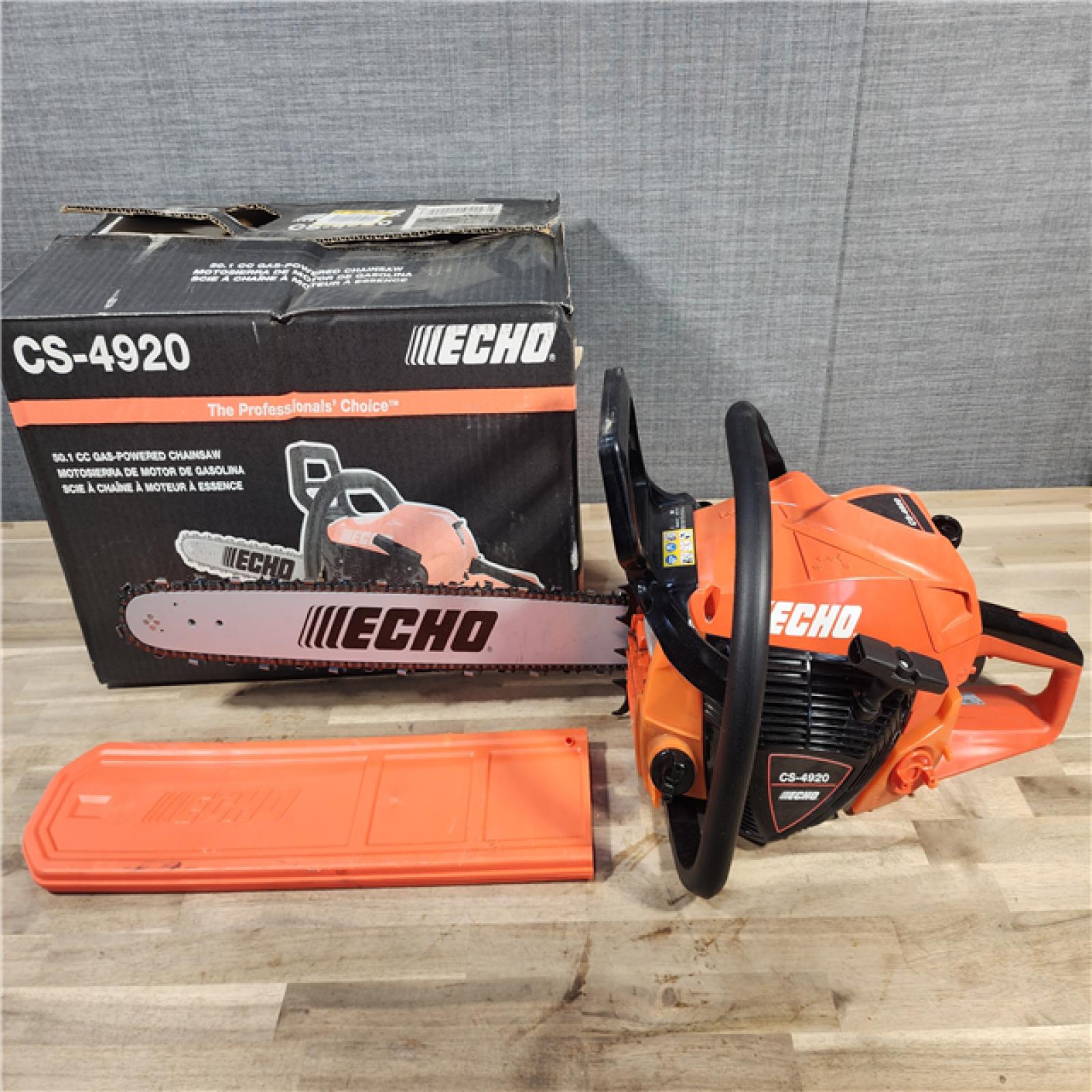 HOUSTON LOCATION - AS-IS ECHO 20 in. 50.1 Cc 2-Stroke Gas Rear Handle Chainsaw