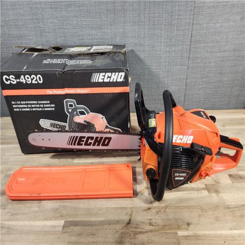 HOUSTON LOCATION - AS-IS ECHO 20 in. 50.1 Cc 2-Stroke Gas Rear Handle Chainsaw