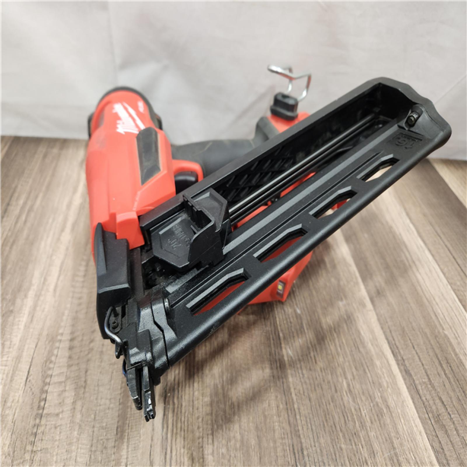 AS-IS- Milwaukee 18V Cordless Gen II 16 Gauge Angled Finish Nailer (Tool Only)