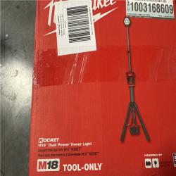 California NEW Milwaukee M18 Dual Power Tower Light (Tool Only)