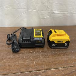 AS-IS DEWALT 20-Volt Maximum XR 5.0 Ah Battery Pack and Charger