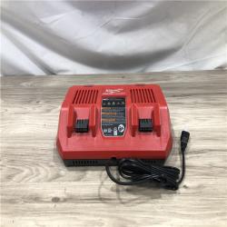 AS-IS Milwaukee 18-Volt Lithium-Ion Dual Bay Rapid Battery Charger (Tool-Only)