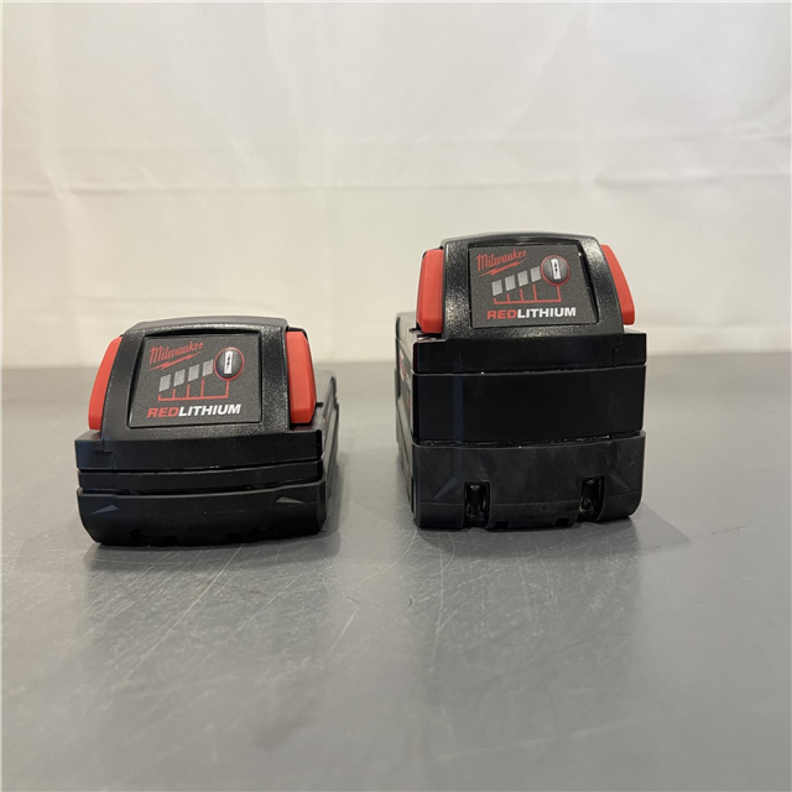 AS-IS - Milwaukee M18 18-Volt Lithium-Ion Starter Kit with One 5.0 Ah and One 2.0 Ah Battery and Charger