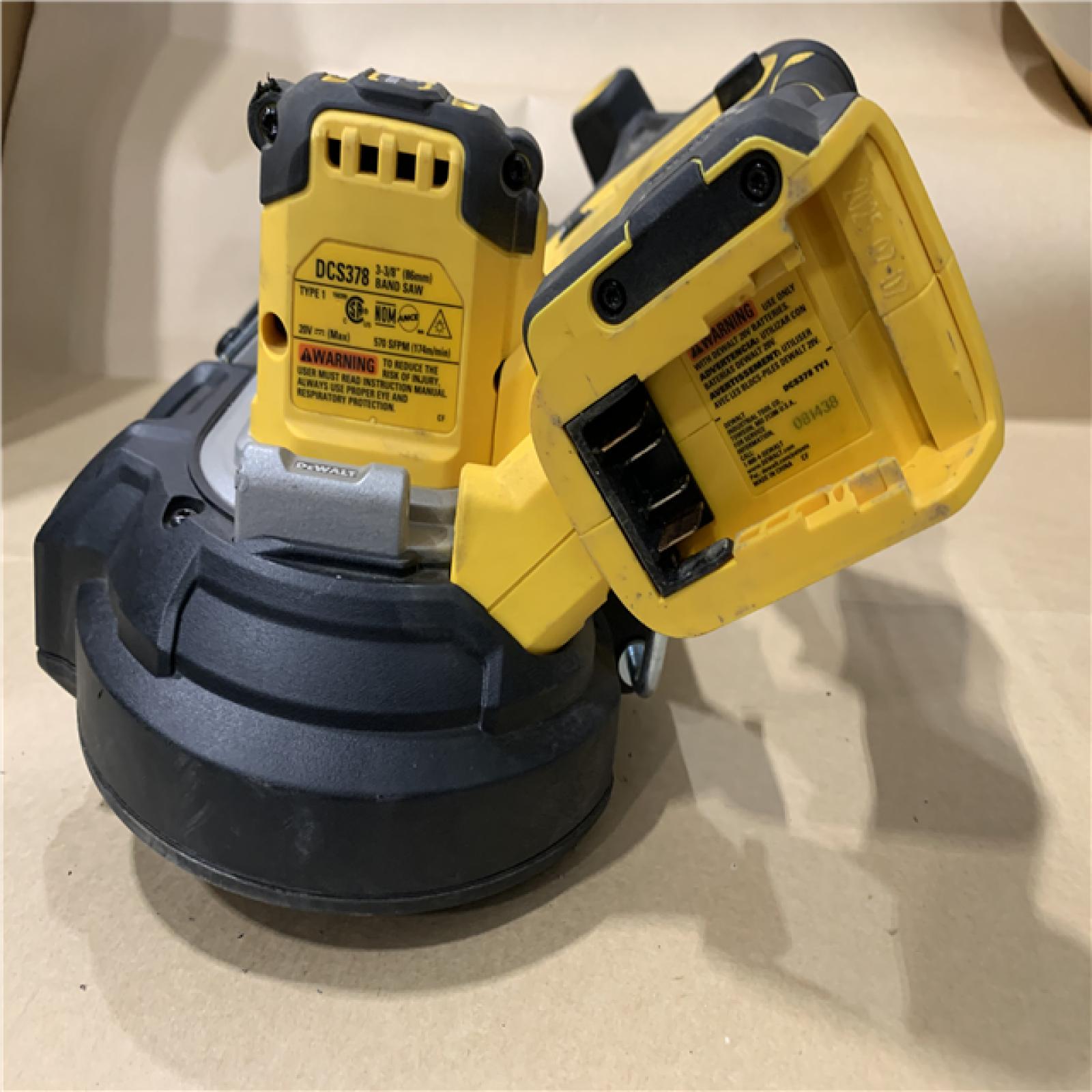AS-IS DEWALT 20-Volt MAX 3-3/8 in. Cordless Brushless Bandsaw (Tool-Only)