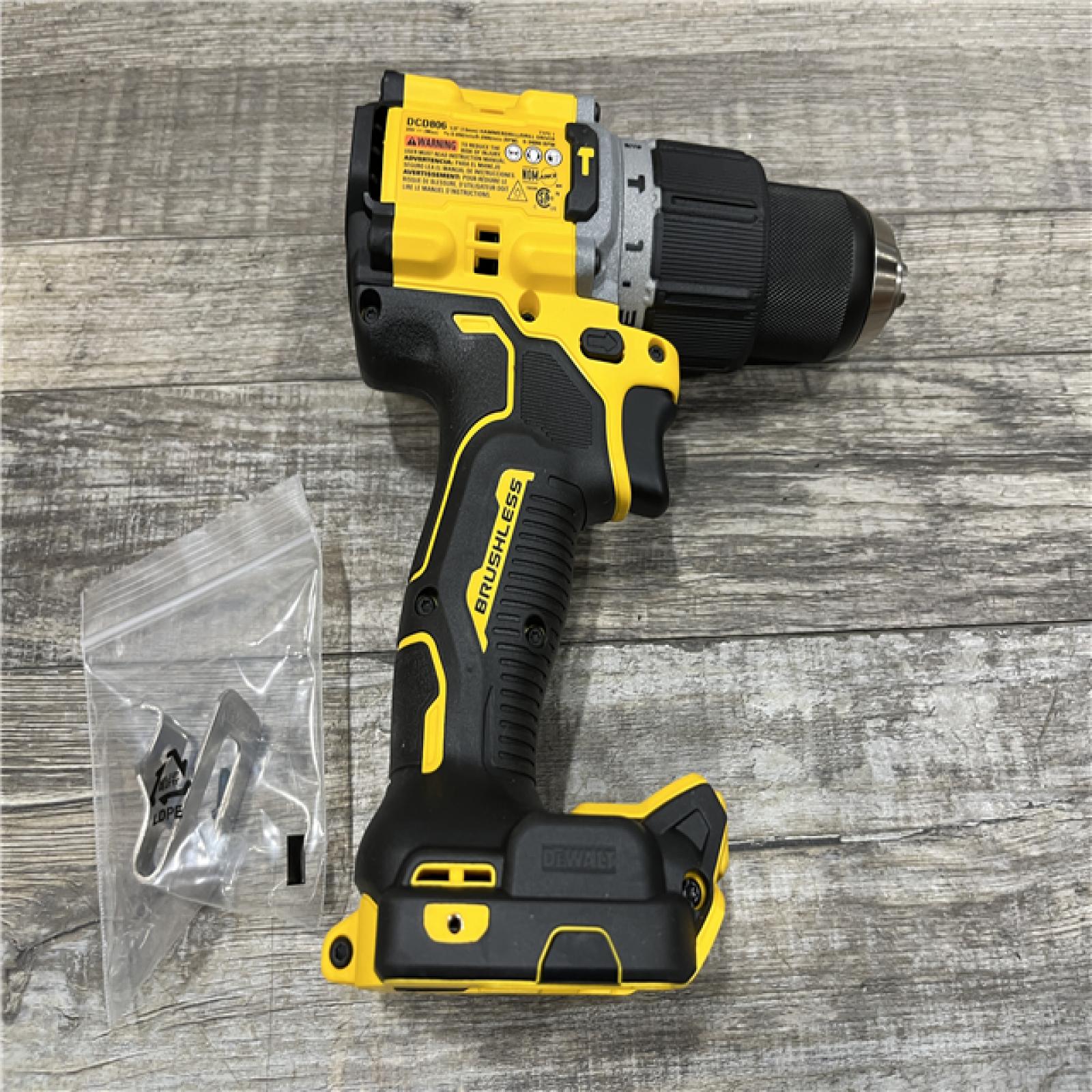 AS-IS DEWALT 20V XR Brushless Cordless 1/2 in. Hammer Drill (Tool-Only)