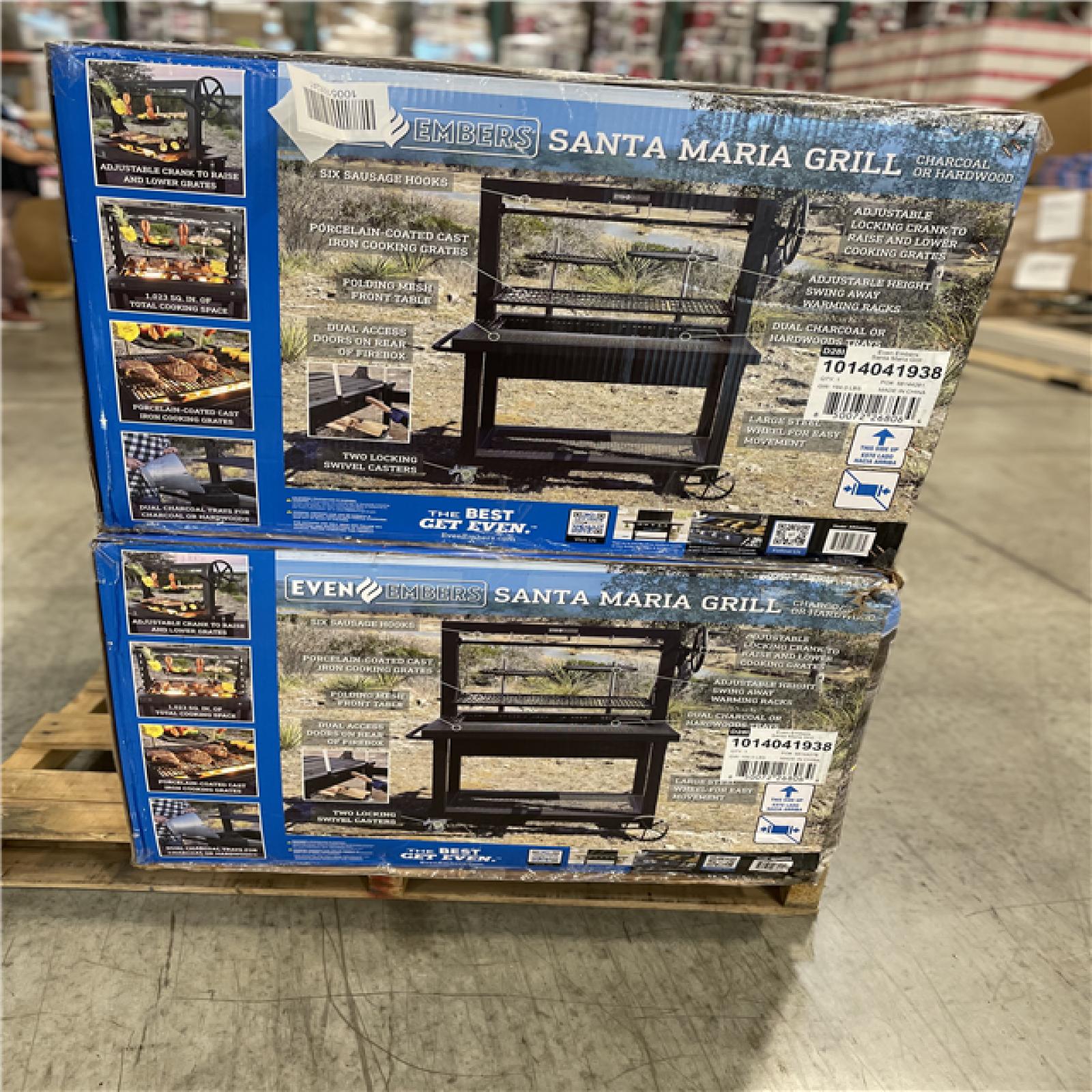 DALLAS LOCATION - EVEN EMBERS SANTA MARIA GRILL PALLET -(2 UNITS)