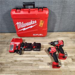 HOUSTON LOCATION - AS-IS MILWAUKEE FUEL 18V Lithium-Ion Brushless Cordless Hammer Drill and Impact Driver Combo Kit (2-Tool) with 2 Batteries