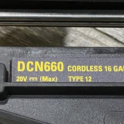 AS-IS DEWALT 20V MAX XR 16-Gauge Electric Cordless Angled Finishing Nailer Kit