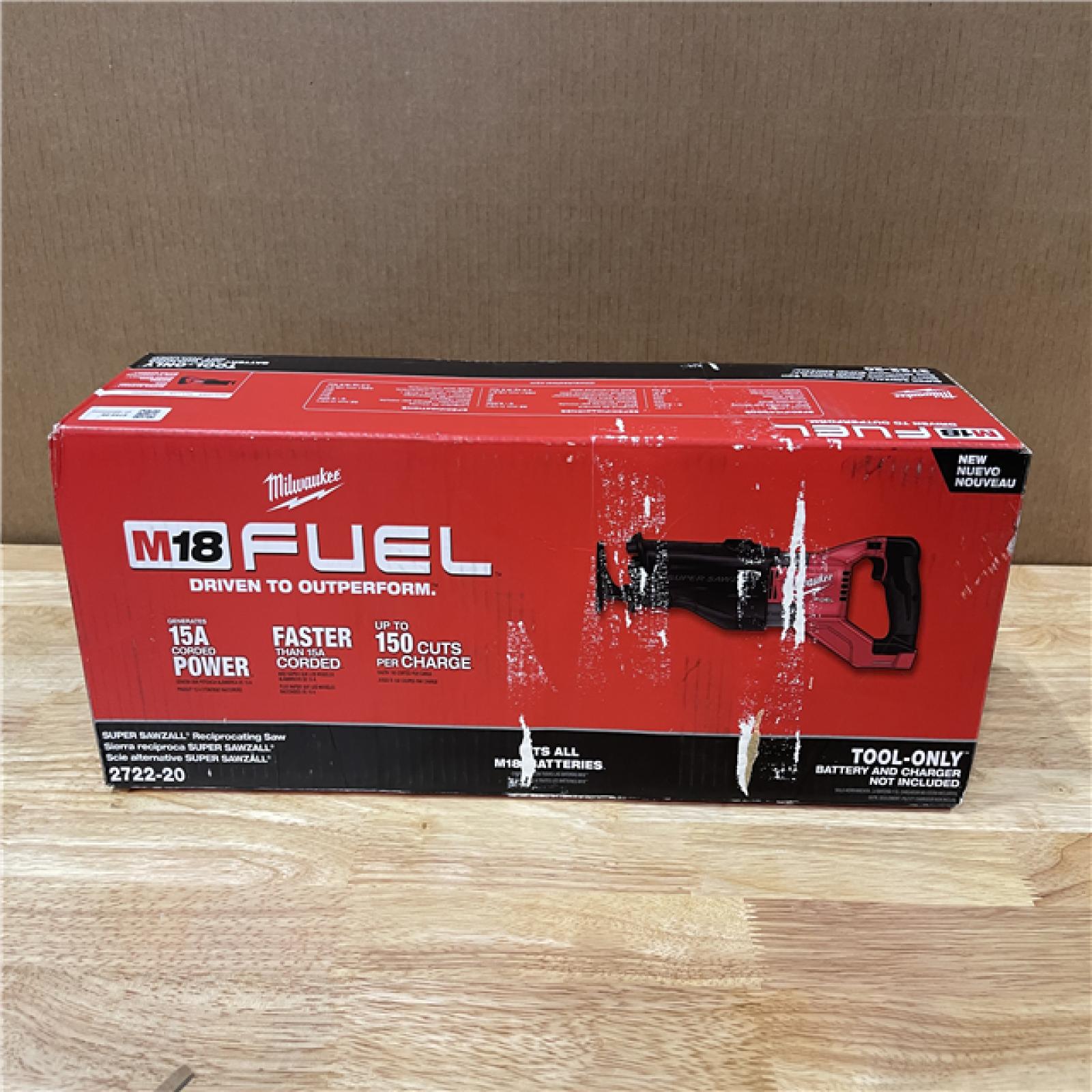NEW!- Milwaukee FUEL 18V Cordless Super SAWZALL Orbital Reciprocating Saw (Tool-Only)