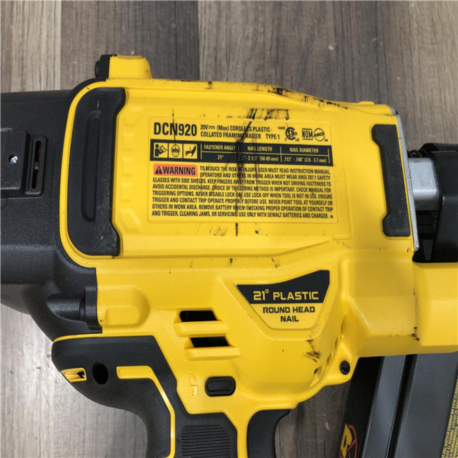 AS-IS DEWALT 20-Volt 21° Cordless Framing Nailer (Tool-Only)