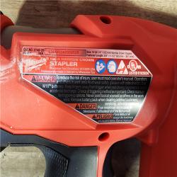HOUSTON LOCATION - AS-IS MILWAUKEE FUEL 18-Volt Lithium-Ion Brushless Cordless 18-Gauge 1/4 in. Narrow Crown Stapler (Tool-Only)