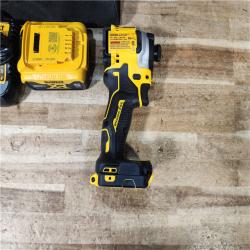 HOUSTON LOCATION - AS - IS DEWALT ATOMIC 20V MAX Lithium-Ion Cordless 1/4 in. Brushless Impact Driver Kit
