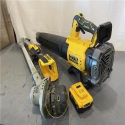 AS-IS - DEWALT 20V MAX Cordless Battery Powered String Trimmer & Blower Combo Kit