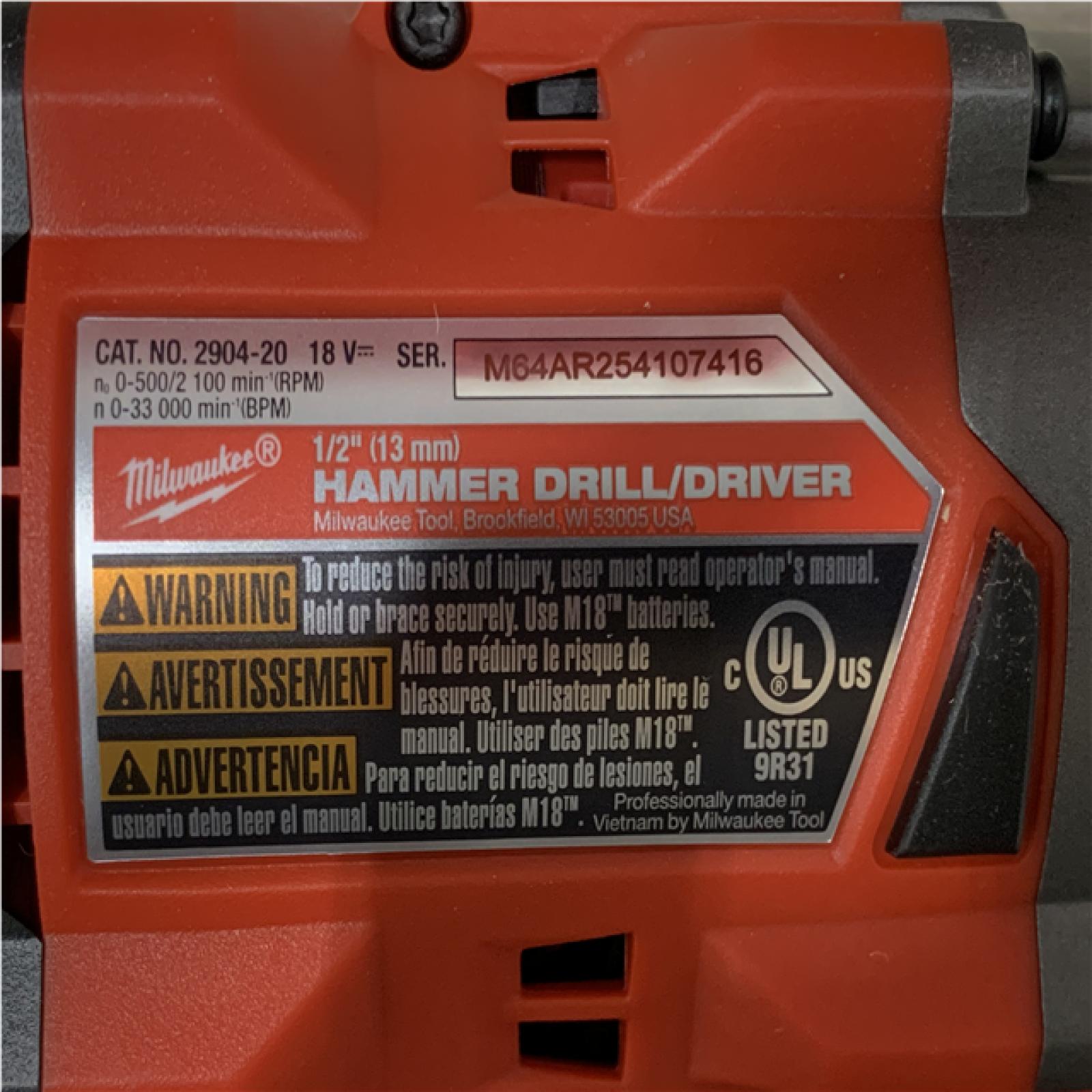 AS-IS Milwaukee FUEL 18V Lithium-Ion Brushless Cordless Hammer Drill and Impact Driver Combo Kit