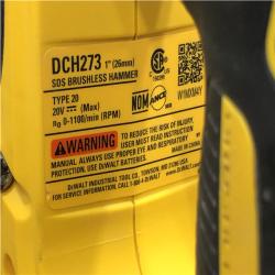 AS-IS DEWALT 20V MAX XR Cordless Brushless 1 in. SDS Plus L-Shape Rotary Hammer (Tool Only)