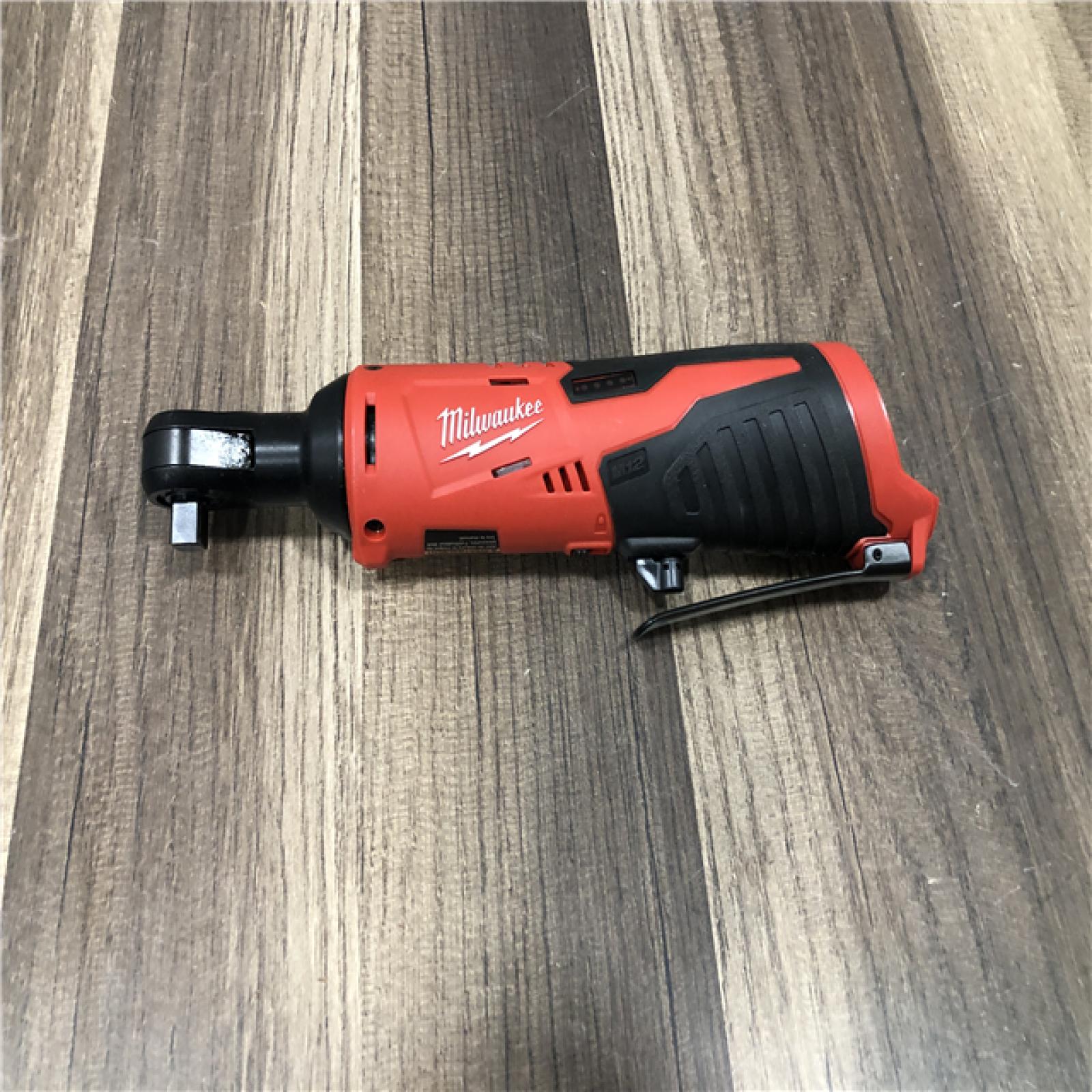 AS-IS Milwaukee M12 12V Lithium-Ion Cordless 3/8 in. Ratchet (Tool-Only)