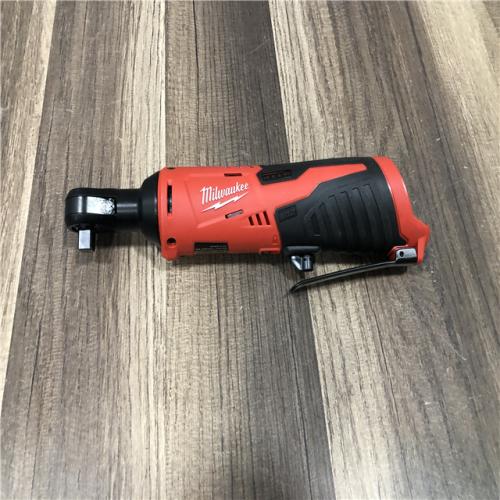 AS-IS Milwaukee M12 12V Lithium-Ion Cordless 3/8 in. Ratchet (Tool-Only)