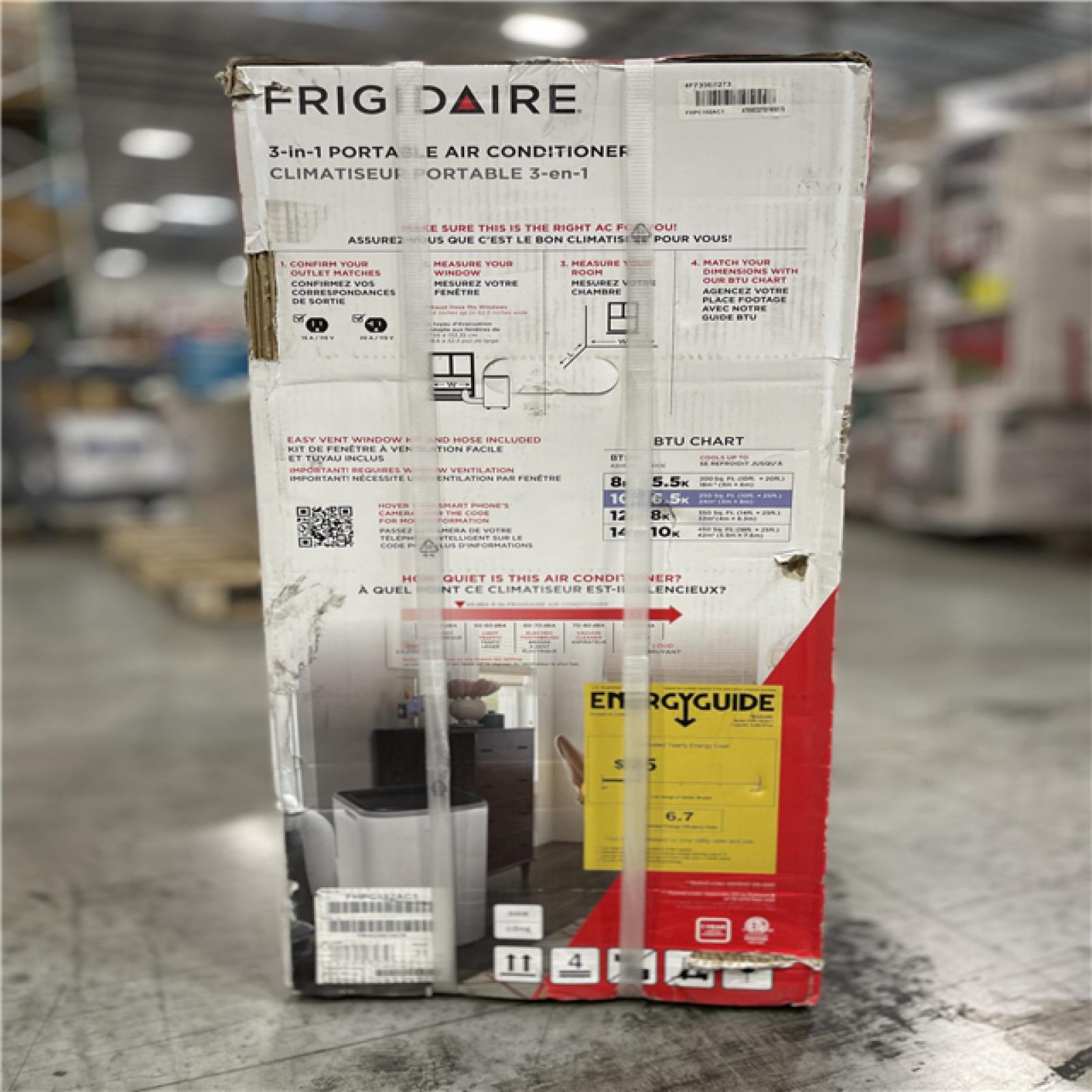 NEW! -  Frigidaire 6 500 (DOE) BTU Portable Air Conditioner Cools 250 sq. ft. in White