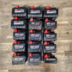 HOUSTON LOCATION - AS-IS MILWAUKEE BATTERY PACK QTY - 15