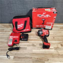 HOUSTON LOCATION - AS-IS (APPEARS LIKE NEW) Milwaukee FUEL 18V Lithium-Ion Brushless Cordless 1/2 in. Impact Wrench w/Friction Ring Kit