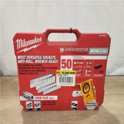 NEW- 1/4 in. Drive SAE/Metric Ratchet and Socket Mechanics Tool Set (50-Piece)