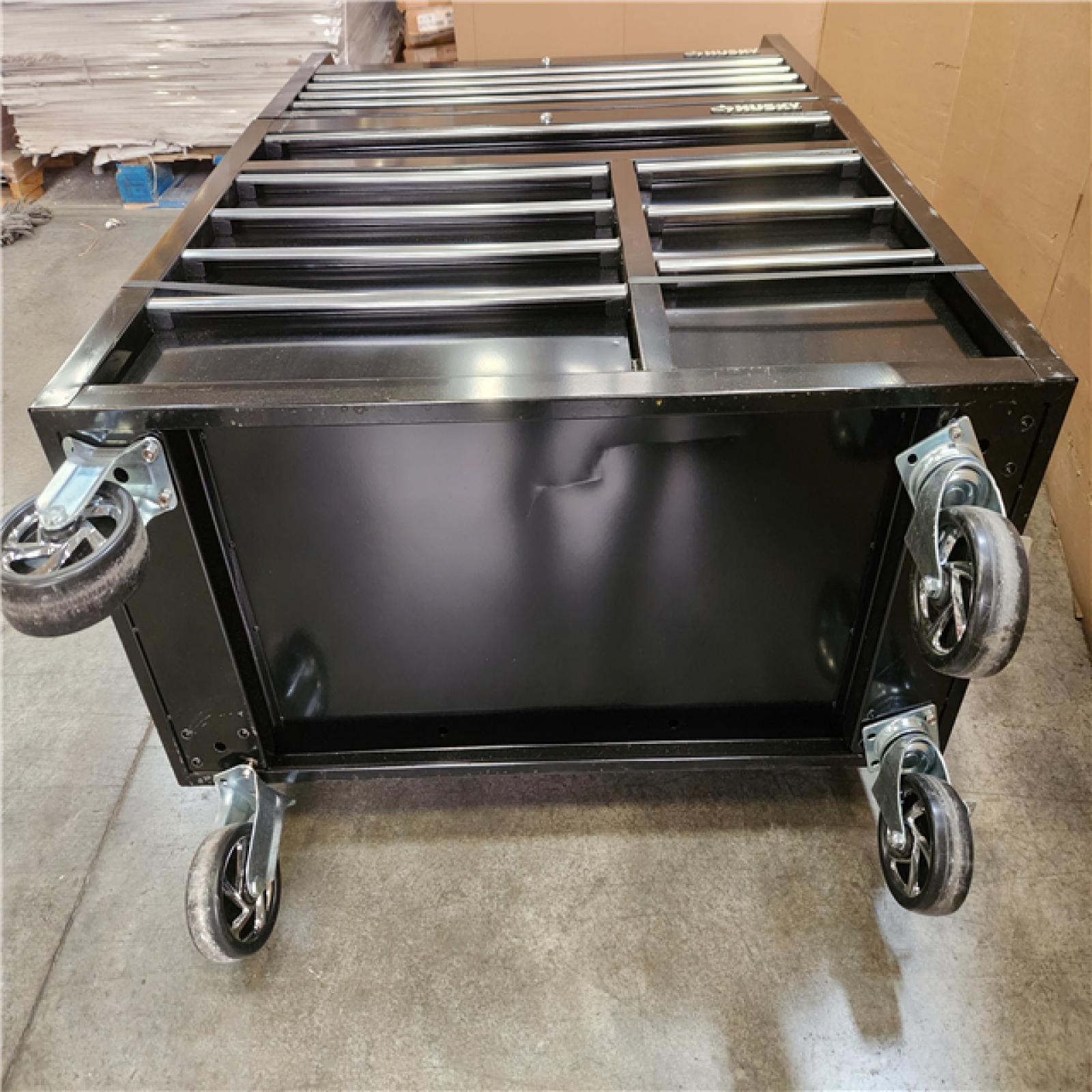 Phoenix AS-IS Husky Tool Storage 42 in. W x 18 in. D Standard Duty Black Tool Chest Combo